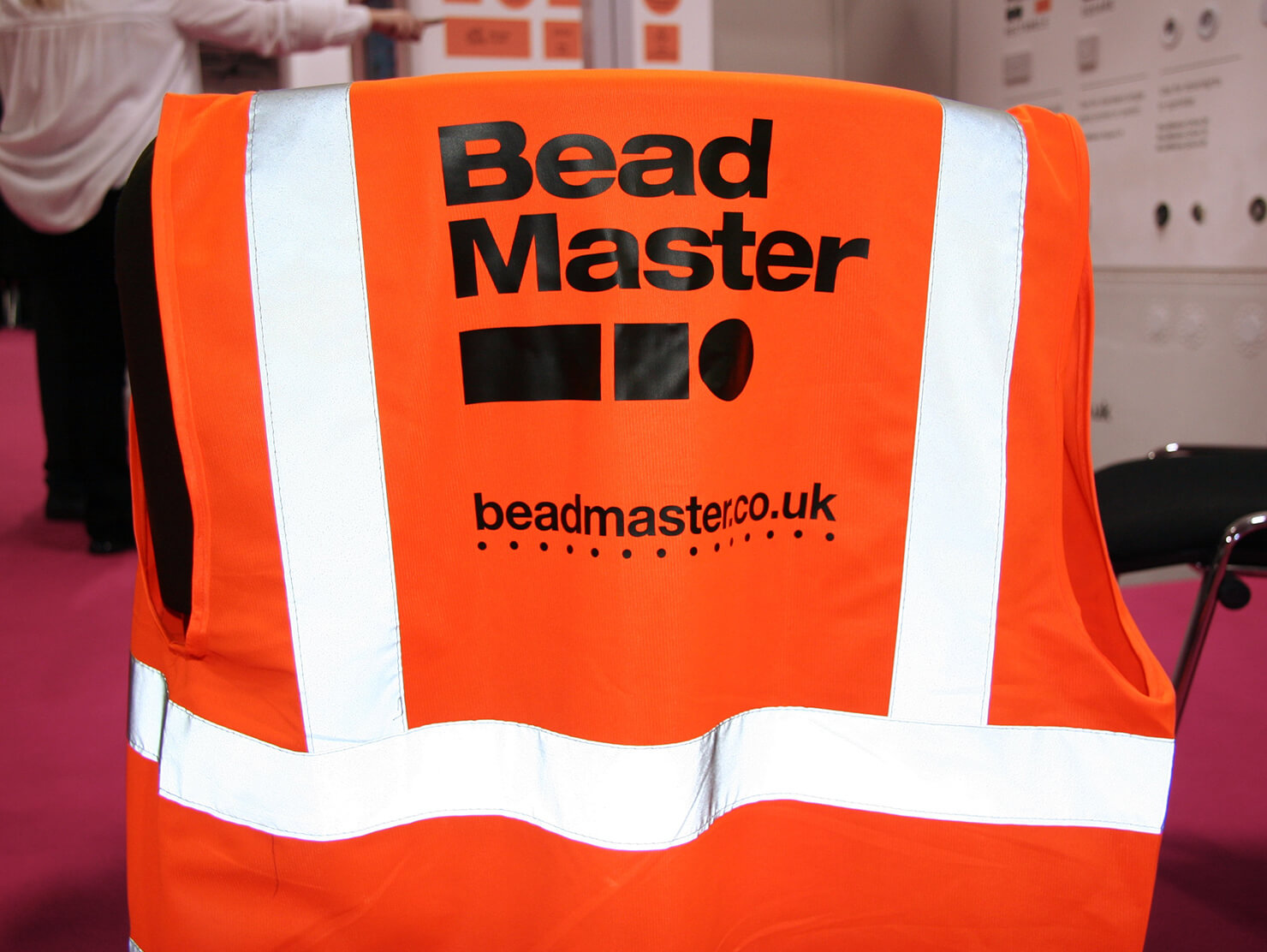 BeadMaster London Build 2019 branded hi-vis workwear.